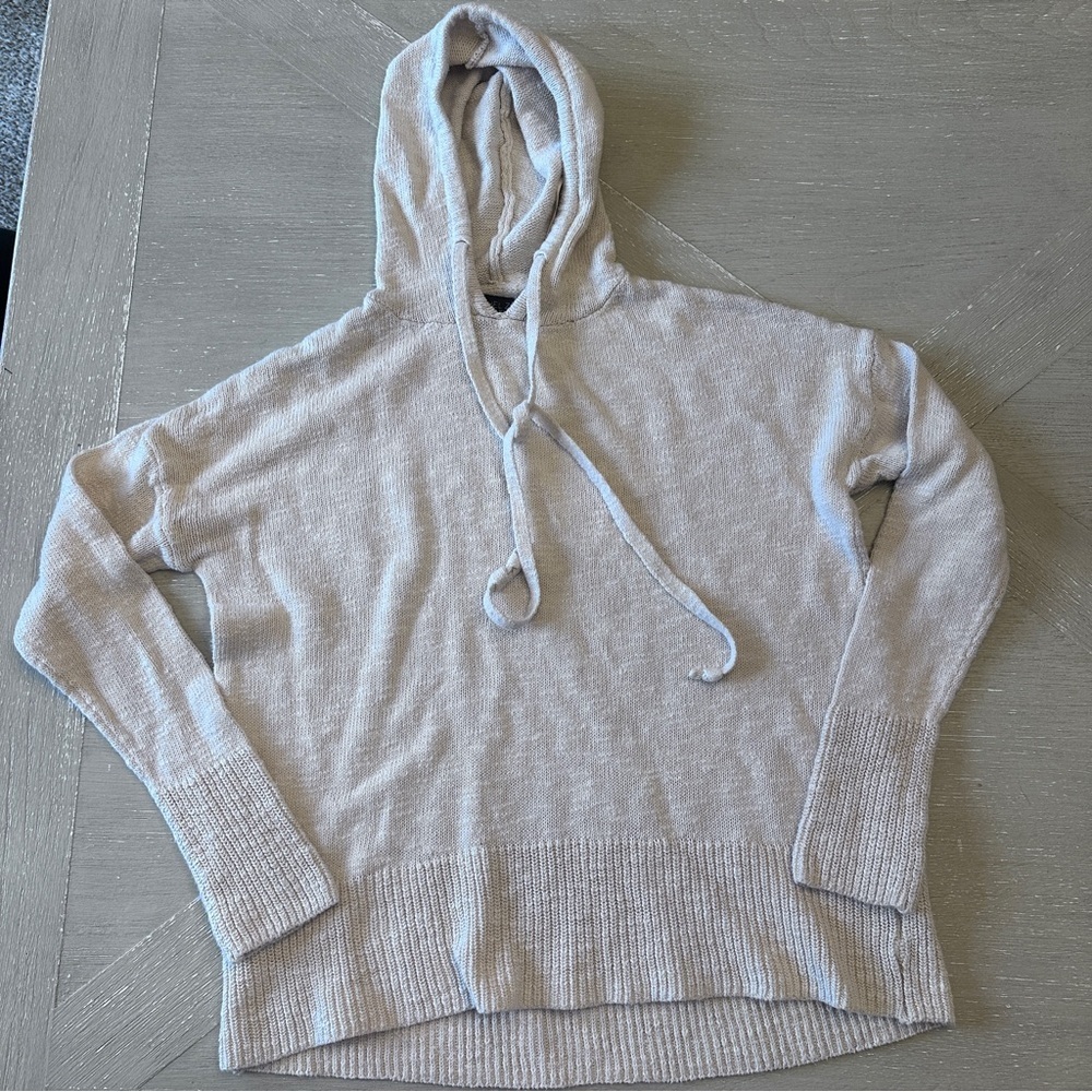 Rachel Zoe Cream Knit Hoodie